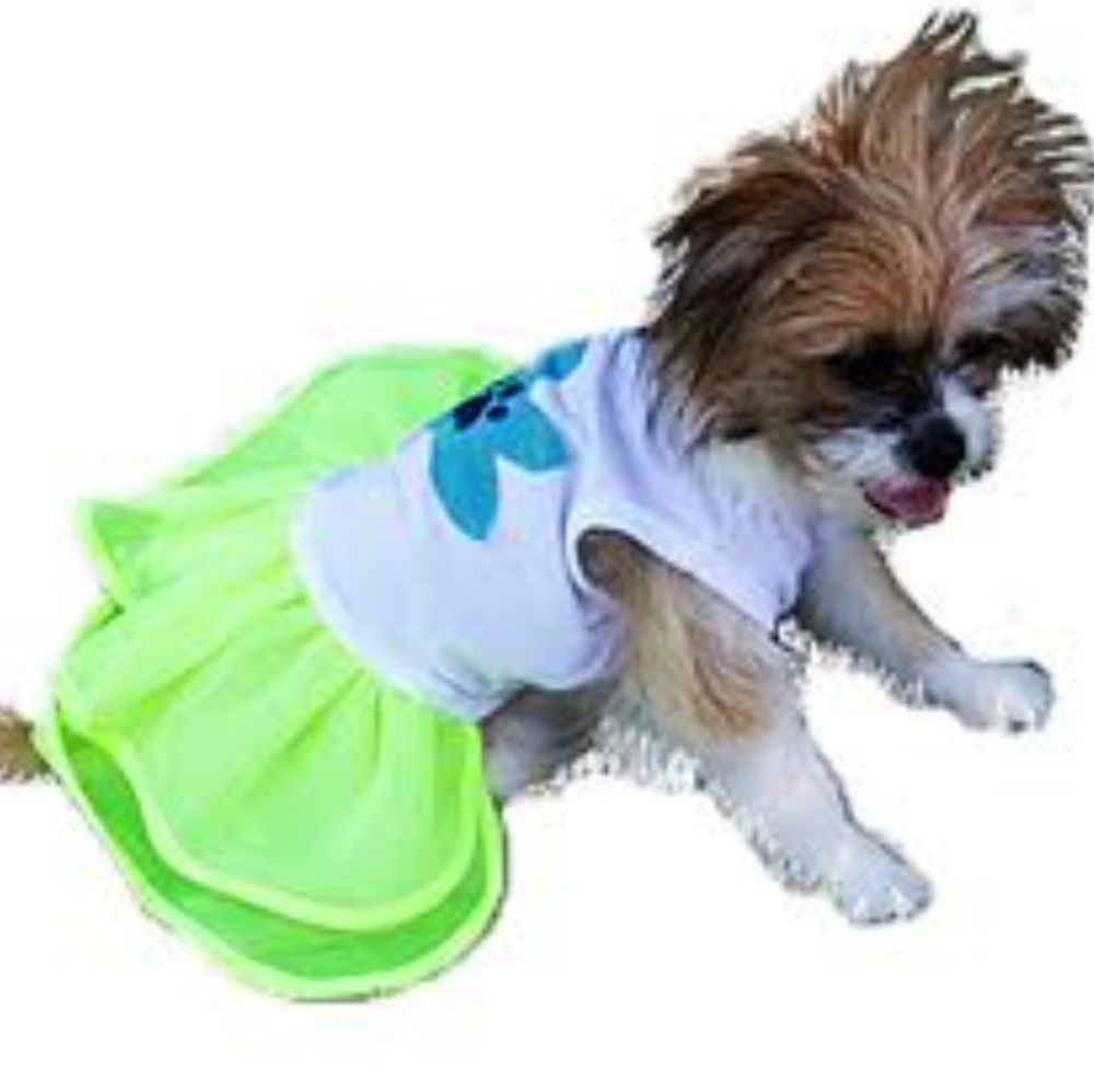 NWOT DOGGY Size Small/Medium Neon Tee-Shirt Dress